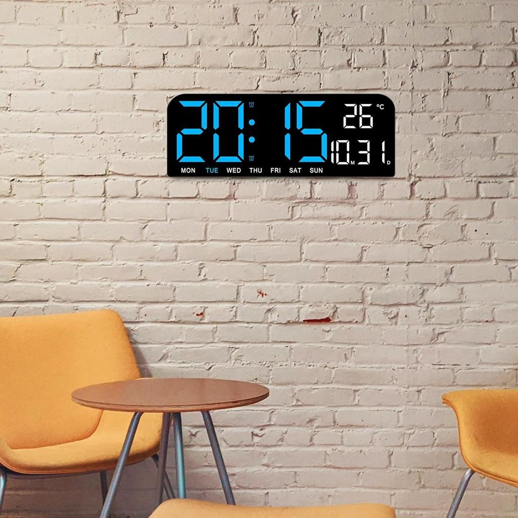 Цифровой будильник, отображение температуры, даты и недели, 4-уровневая регулировка яркости для дома