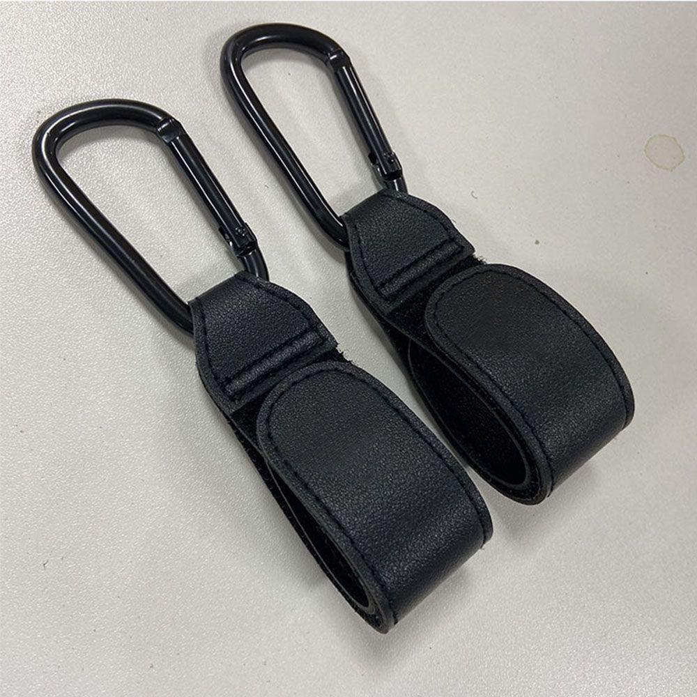 Accessories PU Leather Stroller Hooks Clips Cart Organizer Baby Bag Stroller Hook Pram Hook