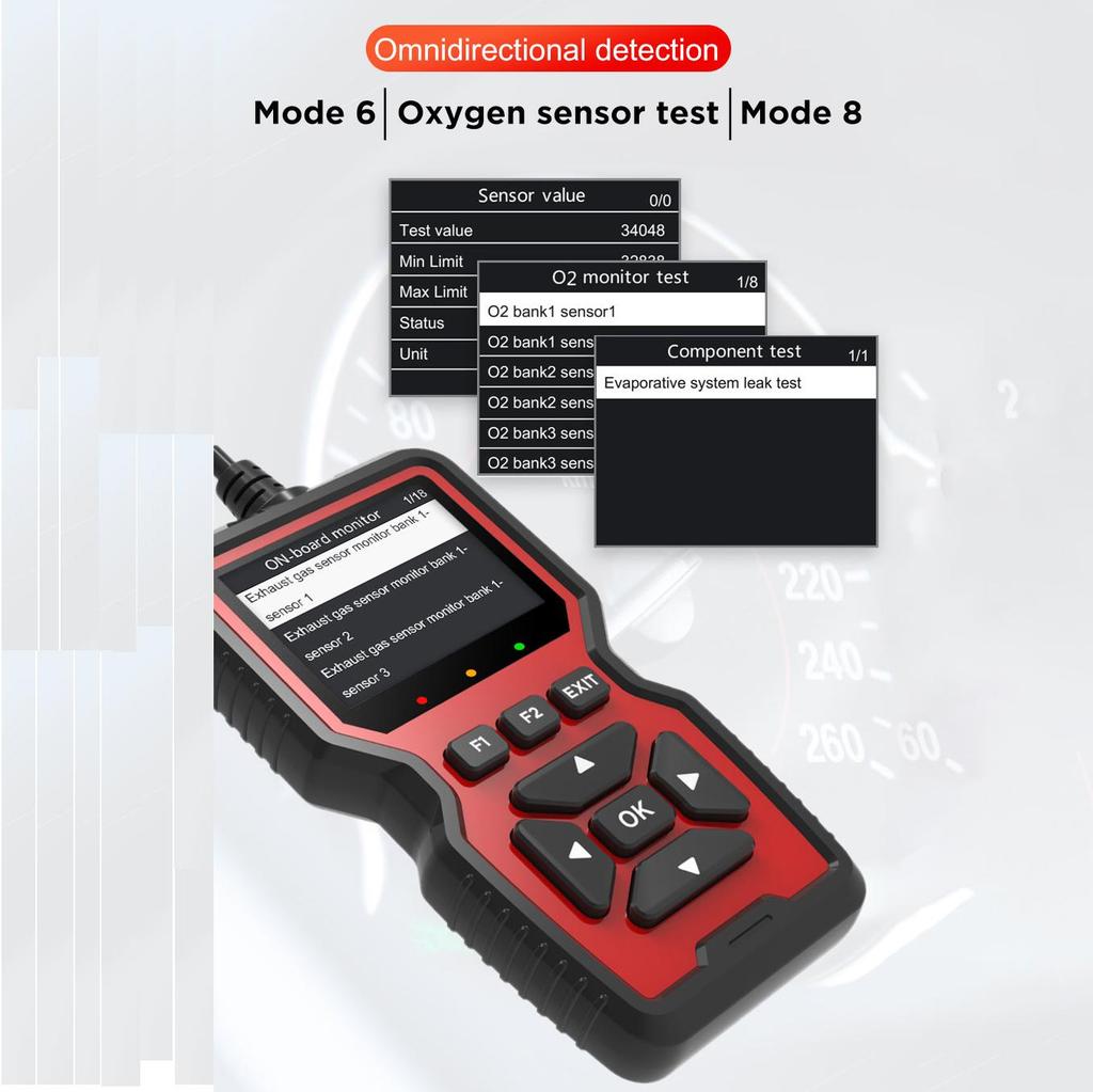 Сканер OBD2 Live Data Профессиональный механик OBDII Диагностический считыватель кодов и инструменты сканирования Инструмент для диагностики двигателя автомобиля для всех автомобилей с протоколом OBDII