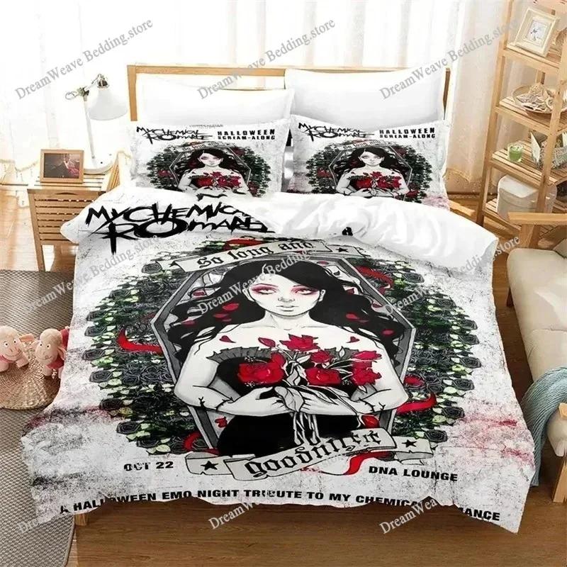 My Chemical Romance Bedding Set Single Twin Full Queen King Size Bed Set Aldult Kid Bedroom Duvetcover Sets Bed Sheet Set 202574