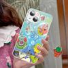 Мультяшный Милый S-Губка Боб Аниме Закаленное Стекло Для Iphone 14 13 12 11 Pro Mini XS MAX 14Plus X XS XR Чехлы