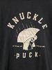 Футболка унисекс черная Let The Bad Luck Knuckle Puck Band S-5XL 2B0062