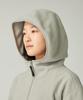 Snow Peak Fleece Hoodie Light Size for Men and Women Water-Repellent JK-25AU021, Grey, M,