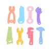 8 шт. Силиконовые прорезыватели для зубов для младенцев, успокаивающие боль в деснах, мягкие гибкие жевательные игрушки для младенцев