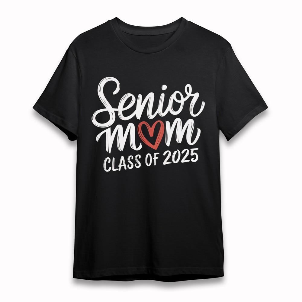Women's Oversize T-Shirt With Senior Mom Pride Graphic Unisex 100% Cotton Tops