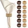 Wood Napkin Rings Rustic Napkin Holders Reusable Napkin Rings for Dinner Party Wedding Christmas Home Farmhouse Decor