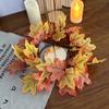 Harvest Festival Artificial Artificial Maple Wreath Halloween Home Window Autumn Decoration Pendant