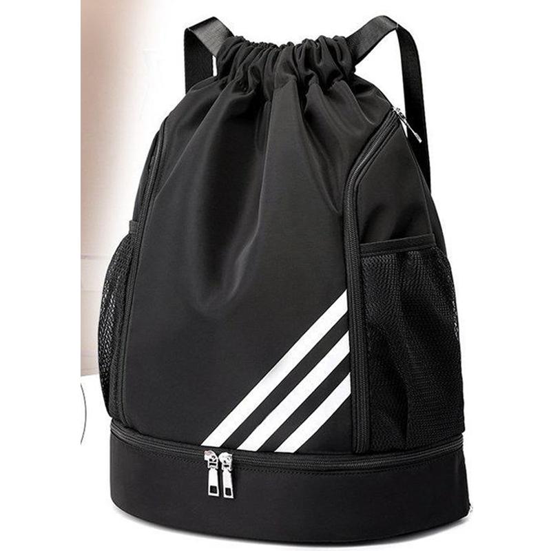 Легкая сумка-мешок для баскетбола с отделением для влажных/сухих вещей и водоотталкивающей тканью