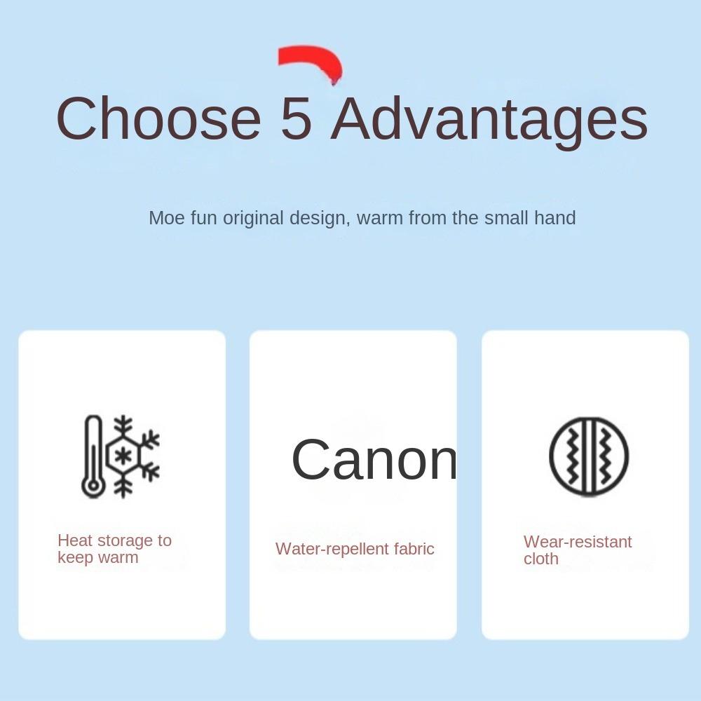 Warm Ski Gloves Antiskid Winter Gloves Skating Accessories Cotton Gloves  Skating