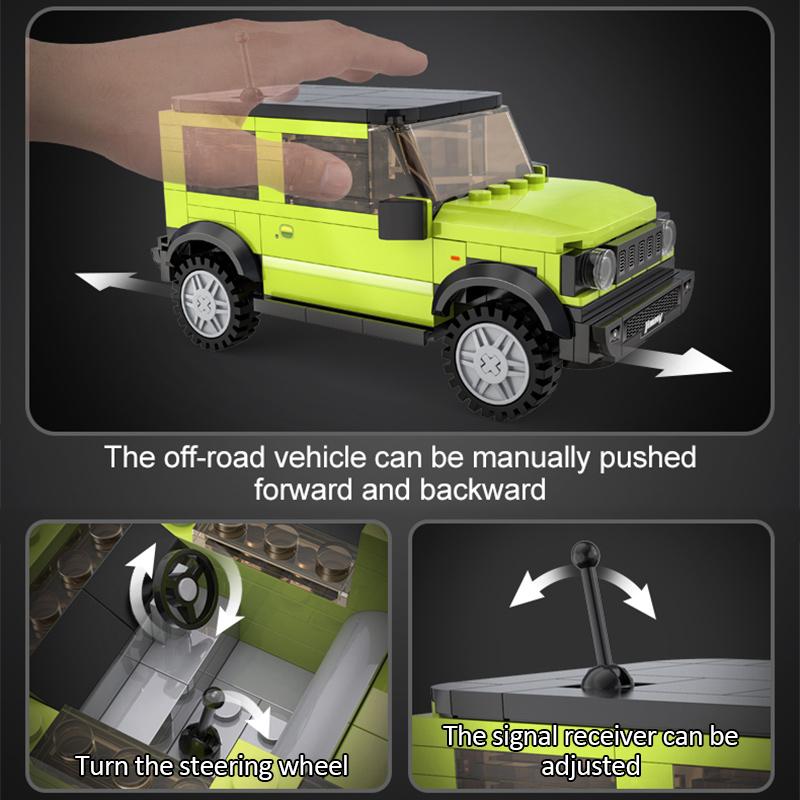 Cada 1:24 City SUV Compatible Off-road Racing Car Vehicle Building Block Classic Technical Bricks Toys for Children Gift