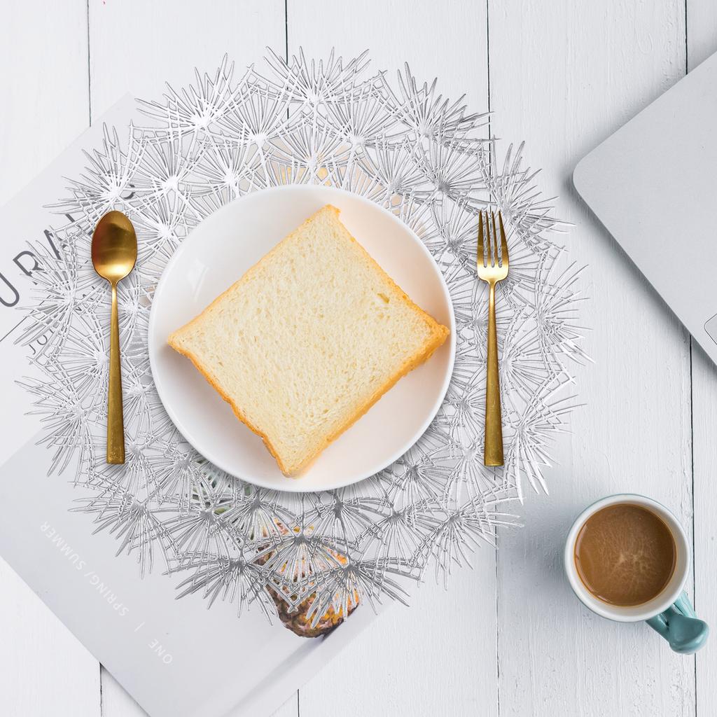 Салфетки Flower Bloom 38 см прессованные виниловые круглые подставки для стола в столовой набор из 4/12 моющихся праздничных свадебных столов