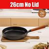26cm Frying Pan Non-coating Cast Iron Skillet Nonstick Steak Omelette Cooking Pot Flat Bottom Wok Pan Gas Stove Induction Cooker