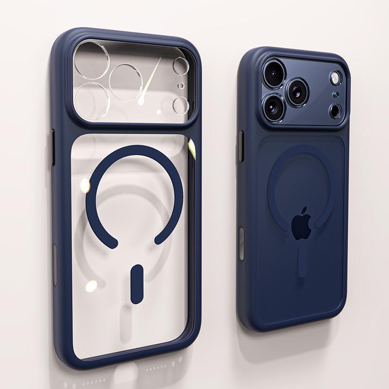 Прозрачный магнитный чехол для iPhone 17 Pro Max с полной защитой линз, ударопрочный и защитой от падений