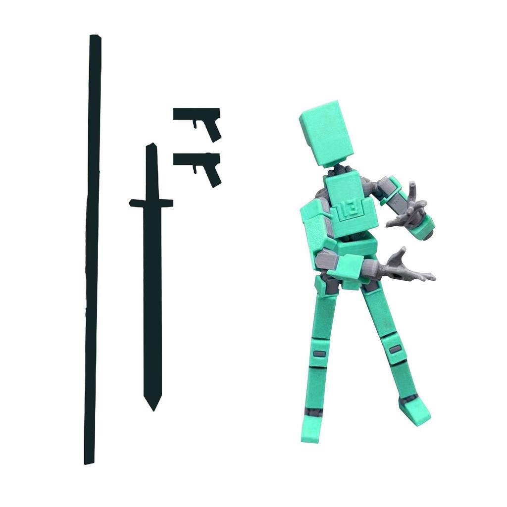 Многосуставная человеческая кукла с 3D-печатью, полностью подвижная декомпрессионная игрушка в механическом стиле