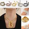 Gold Color Bendable Snake Necklace Silver Color Bracelet New Flexible Choker Jewelry Accessories