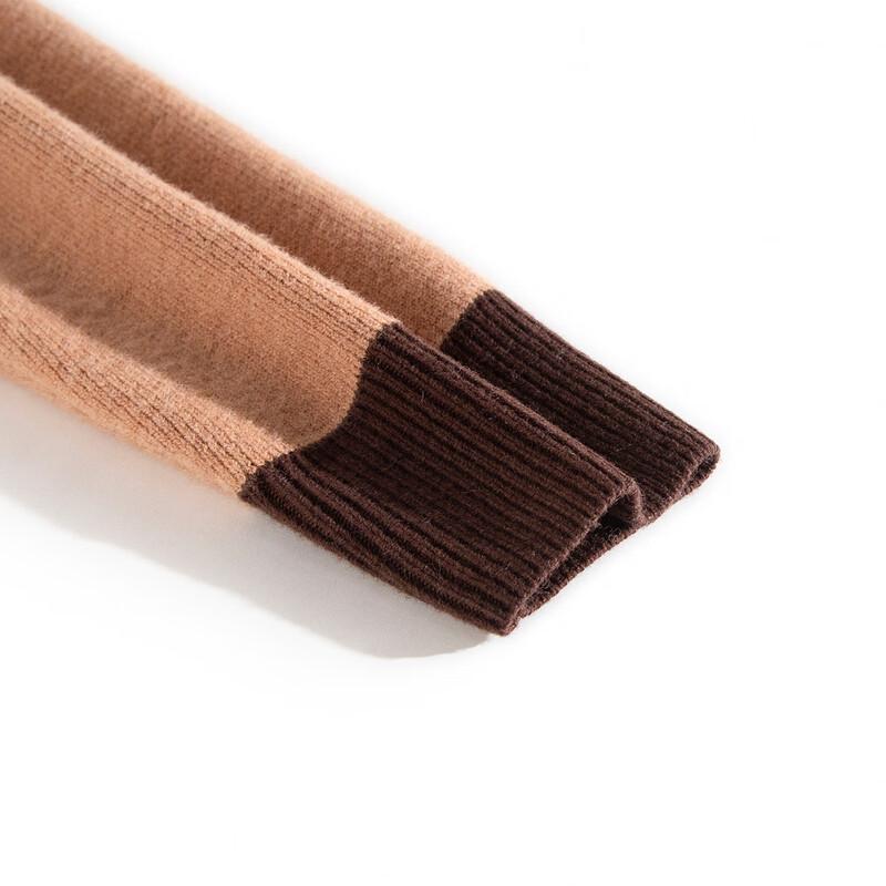 TUHUANG Women's Extra Thick Pure Wool Half-High Collar Sweater