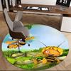 Bee themed Chair Mat   Round Carpet for Home Decor, Office Use, Gift Idea   Suitable for Bedrooms, Living Roomss0290b