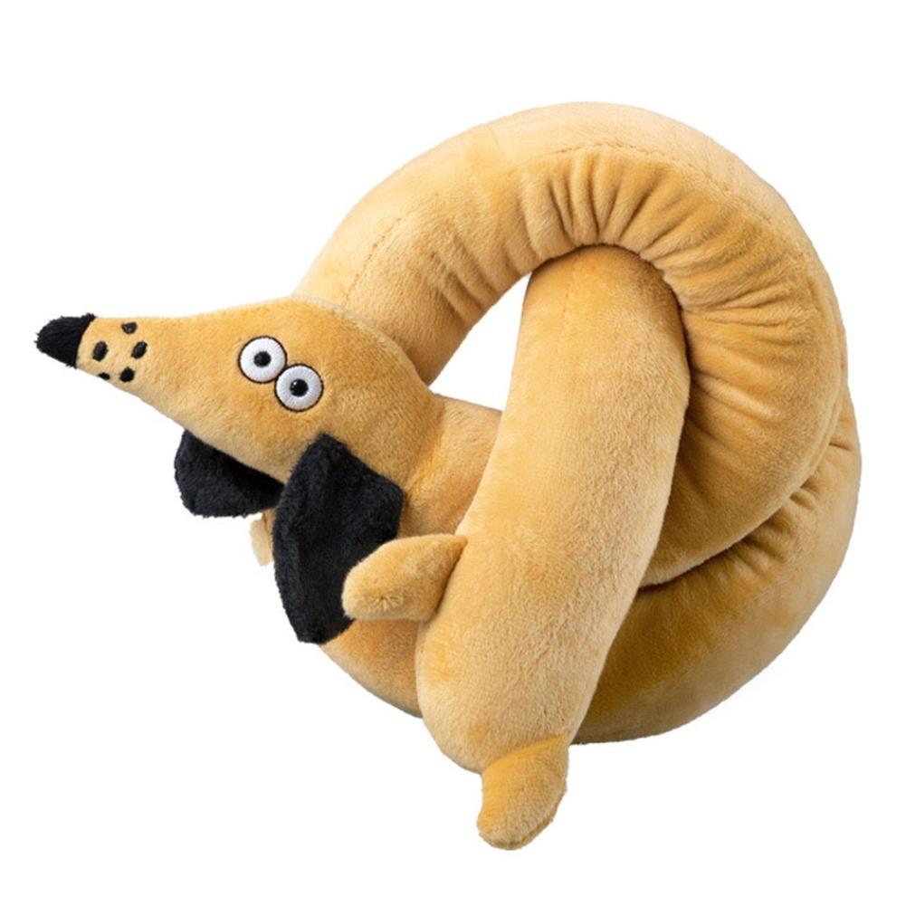 Собачья жевательная игрушка Имитация таксы Мягкая Пищащая Устойчивая к укусам Для щенков Тренировки Чистки зубов Прочная Игрушка для питомца Товары