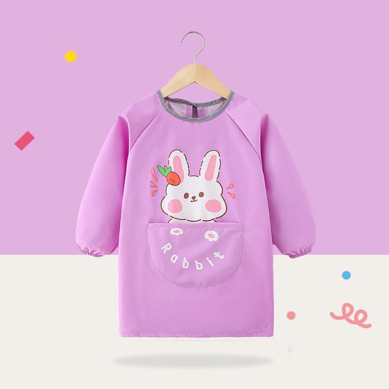 Фартук для рисования, двухслойный водонепроницаемый пальто для рисования, школьное платье с карманами для рисования, детский фартук для рисования для детей 6-8 лет