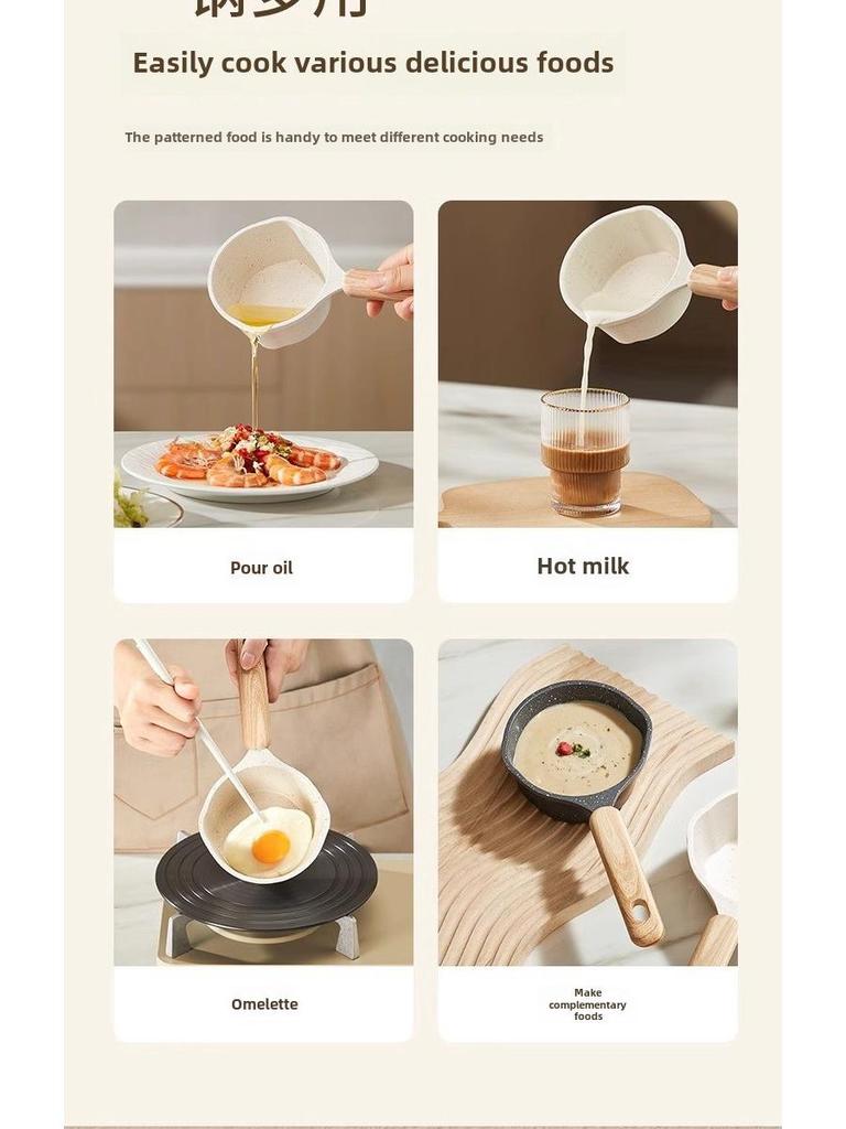 Антипригарная мини-масленка из медицинского камня для омлетов и многого другого