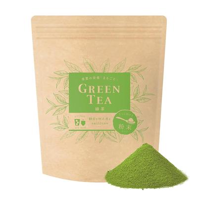 Mizutama Farm Bulk Powder 225g Whole Nutrients Tea Leaves Powdered Green (Flavor 750 Servings Suitable Shochu Edible Confectionery Zippered Green)