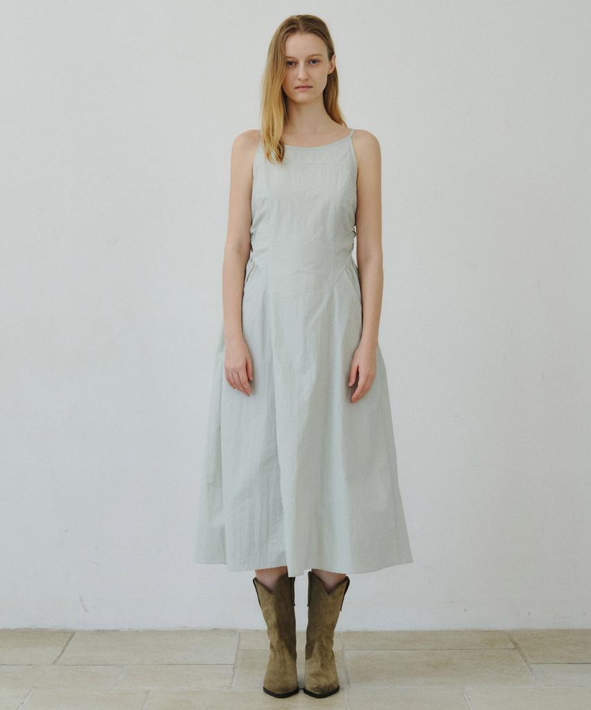 Mais Halterneck Mais Puff Sleeve Dress / Mint