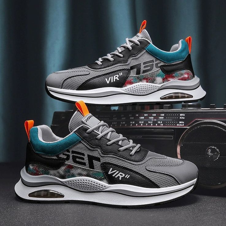 Весна и лето 2025 года, спортивная мужская обувь, летняя повседневная обувь из дышащей сетки, спортивная обувь на воздушной подушке, кроссовки для бега, обувь для папы