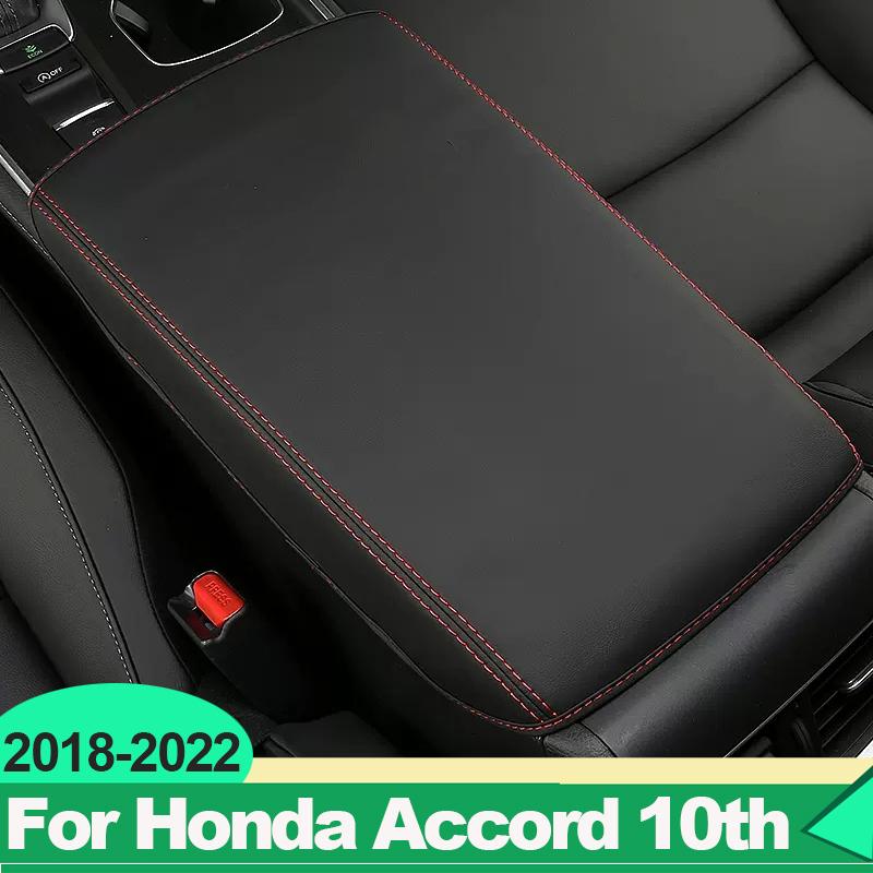 For Honda Accord X 10th 2018 Hybrid Car Armrests Storage Box Cover PU Leather Decoration Accessories