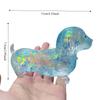 Cute Puppy Slow Rising Toys Sparkling Powder Squishy Toys Sausage Dog Fidget  Children Gifts