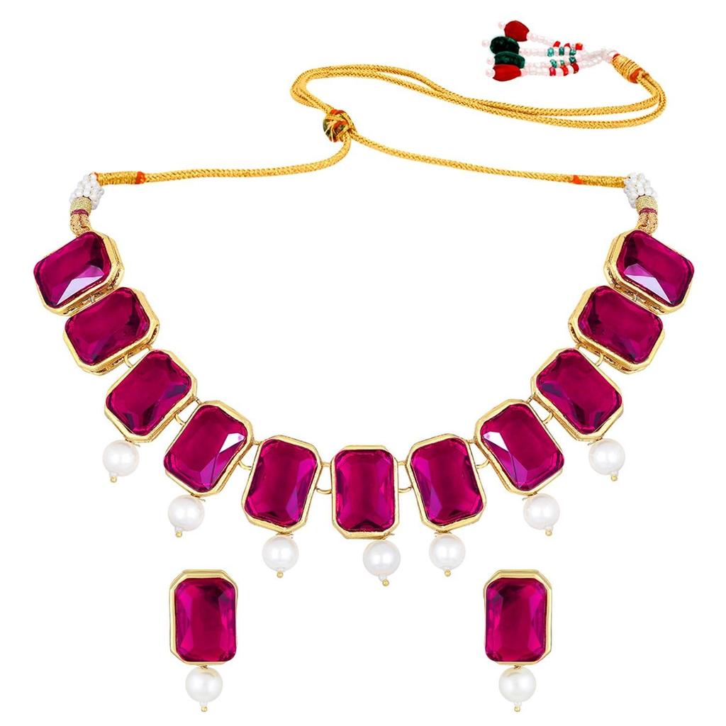 Традиционное хрустальное колье и набор украшений подарок для женщин