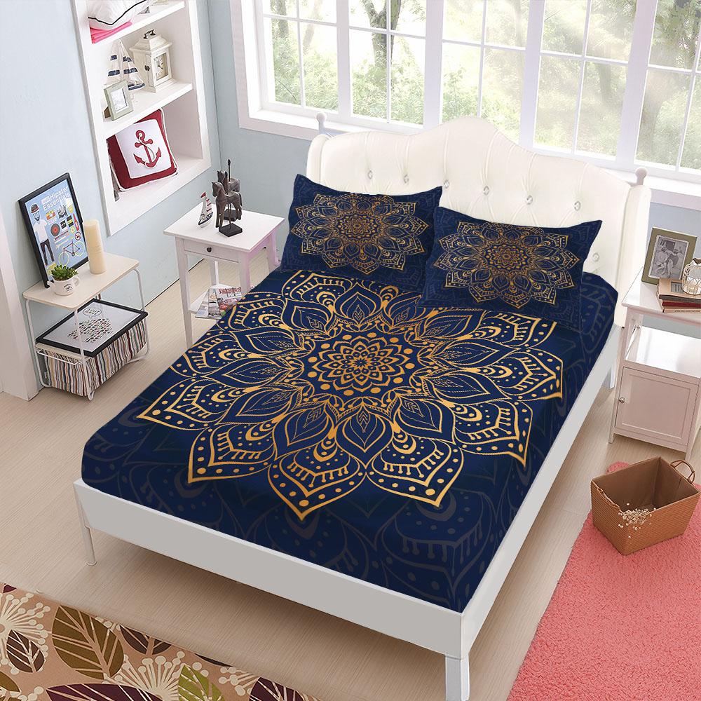 Этнический Богемный Комплект Простыней Кинг Квин Дабл Полный Размер Комплект Постельного Белья Глубина 25 см