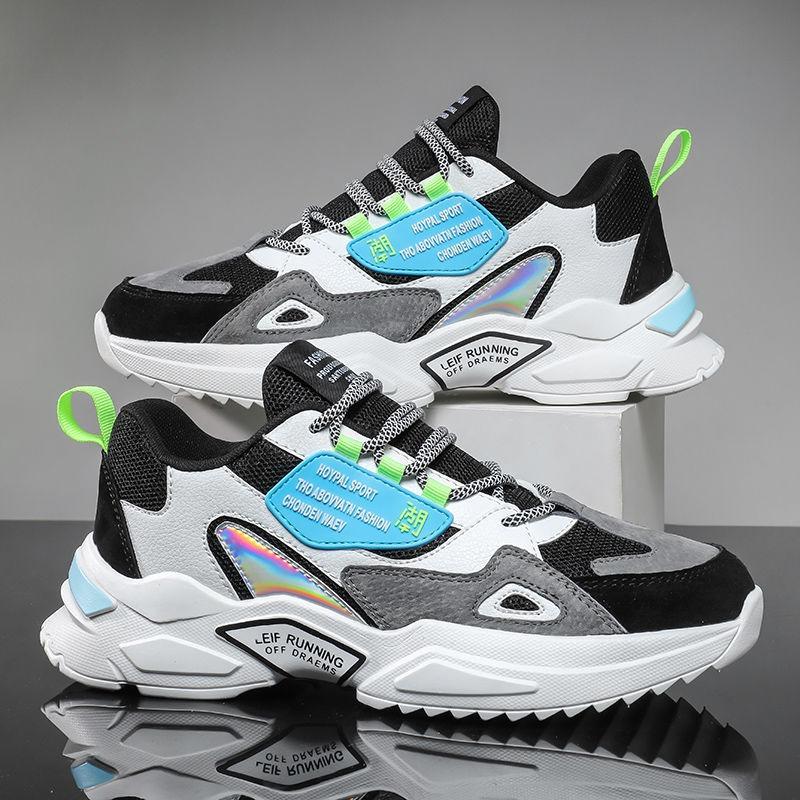 Fashion Male Sneakers Fashion Platform Breathable Running Shoes 2024 New Casual Shoes for Men Mesh Lace-up Trainers Zapatillas De Hombre