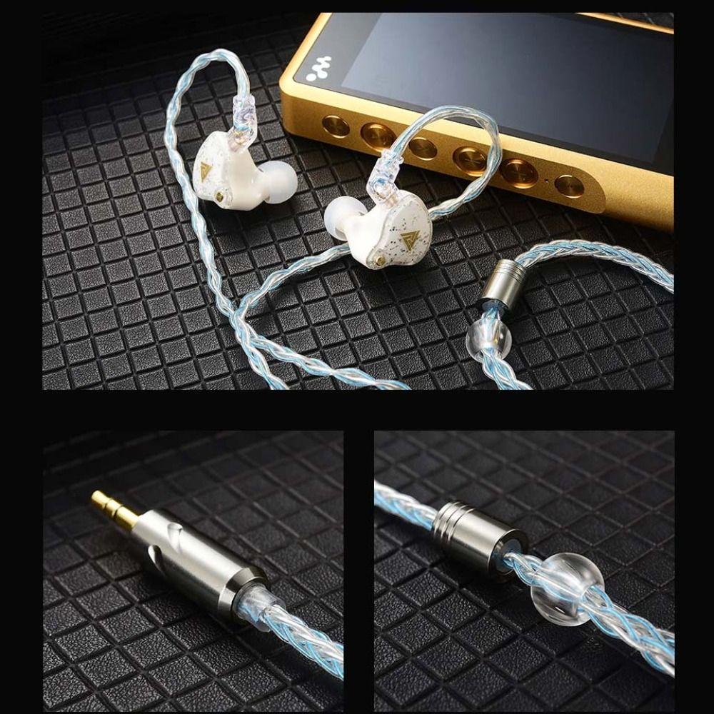 Silver Plated KZ Earphone Cable Upgrade Cord KZ Wired Headphones For ZXN ZXT VK4
