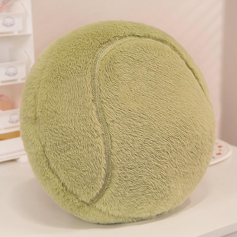 Adorable Realistic Sports Plush Toy Cushion Featuring Football Basketball And Tennis Designs