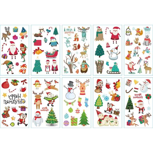 Новые 10 листов/партия детские милые мультяшные единороги временные татуировки наклейки для детского душа детский макияж для тела наклейки татуировки русалка па