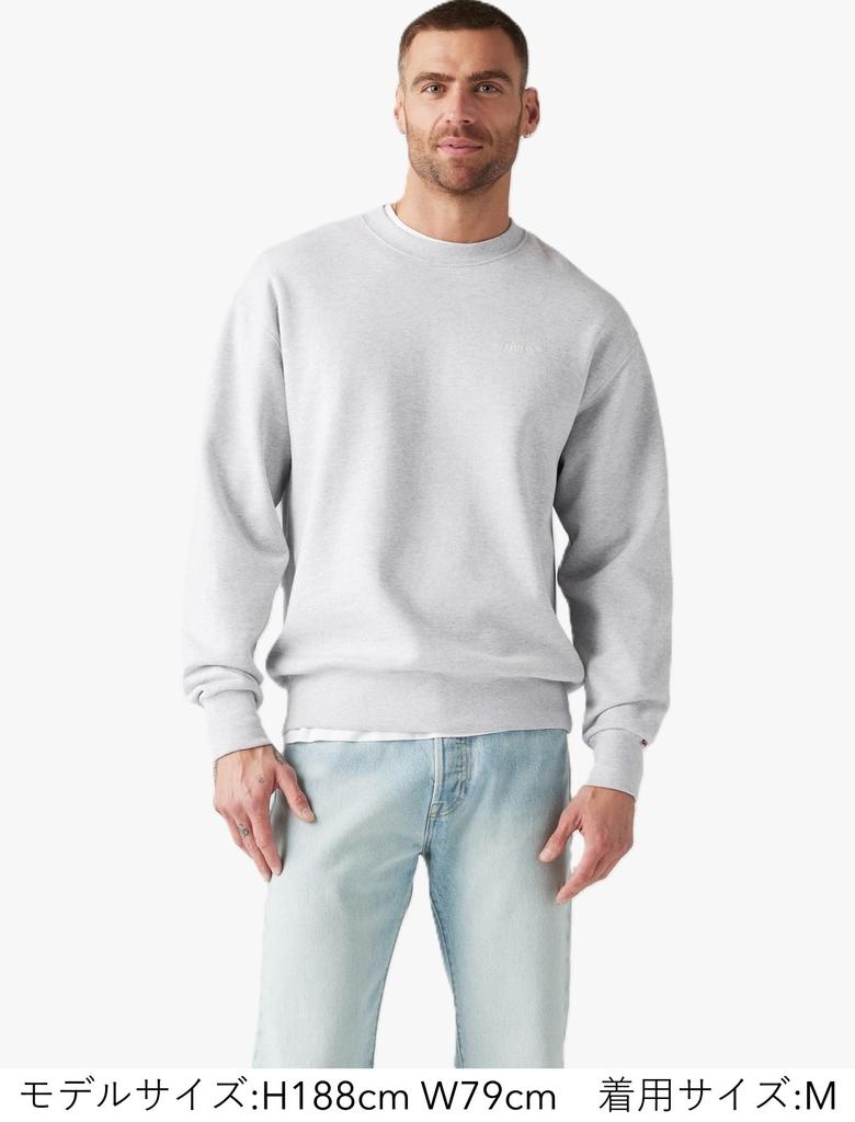 Levi's АУТЕНТИЧНЫЙ СВИТЕР С КРУГЛЫМ ВЫРЕЗОМ С ДЛИННЫМ РУКАВОМ Мужской A9244-0001 US XL