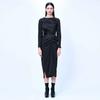 Kimjisu [Restock] Dozi - Long Pierced Dress _ Dark Gray