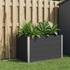 Raised Garden Bed Black 150 x 100 x 91 cm