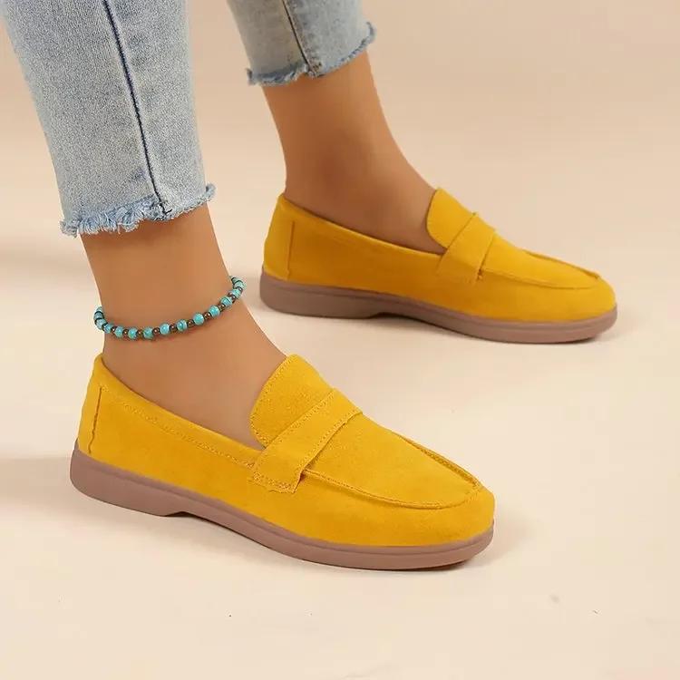 Женские мокасины Весна Slip on Женские дизайнерские туфли на плоской подошве Британский стиль Ретро дышащие мюли Удобные туфли на плоской подошве 2024