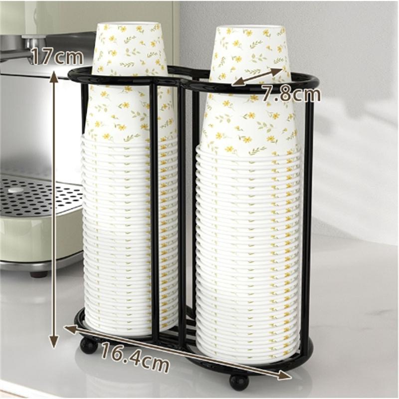 1 шт. одноразовый держатель для стакана в кофейне, стойка для хранения стаканов, многофункциональный держатель для бумажных стаканов, держатель для стакана на барной стойке с трубочкой