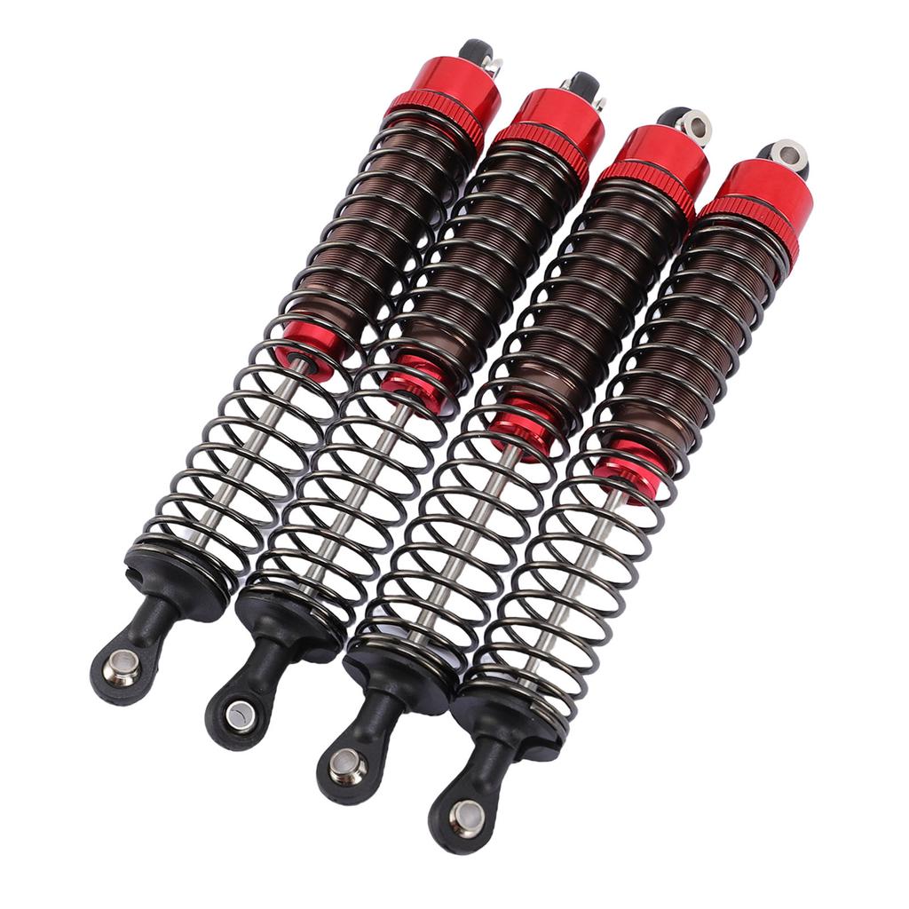 4PCS Oil Pressure Shock Absorbers Aluminum Alloy Model Vehicle Shock Damper Kit for 1 10 Scale RC Car 120mm Red