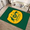 Australia Emblem Rug with Kangaroo & Emu Design Non-slip rug suitable for living room and bedroom sofas.