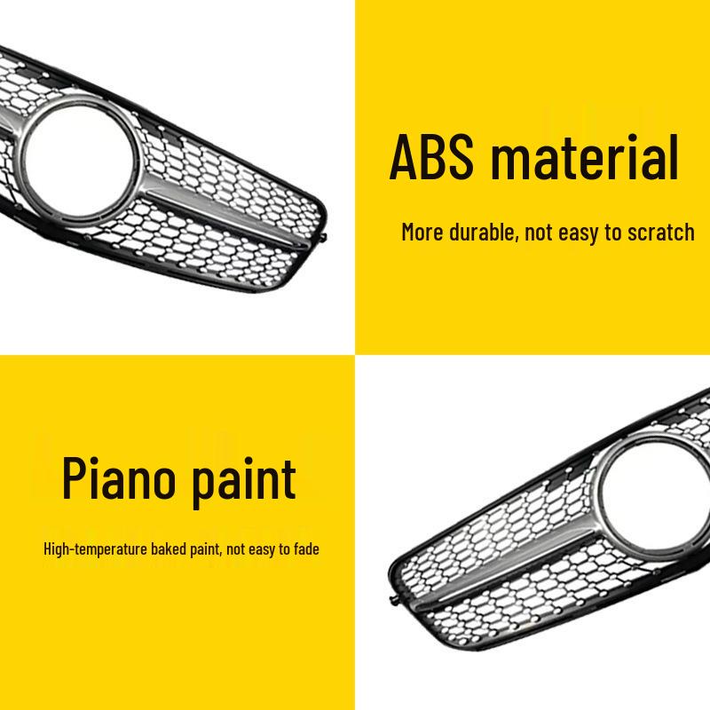 Silver Grille for 2007-2014 Mercedes-Benz C-Class W204, Starry Sky Style Replacement