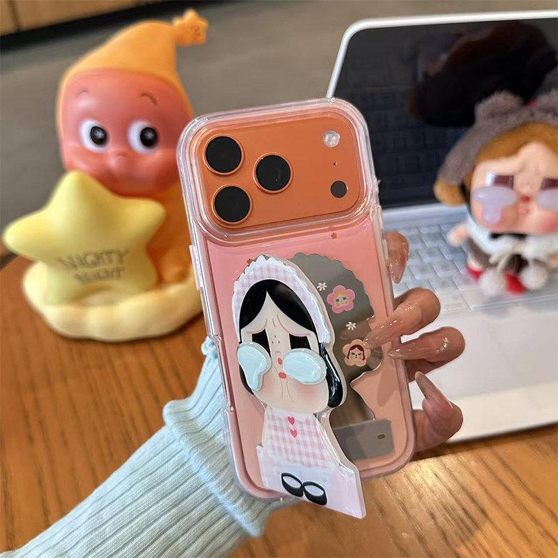 Чехол для телефона Love polka dot crying baby подходит для Apple 11promax с зеркалом Xiaomi 11oppo Huawei vivo
