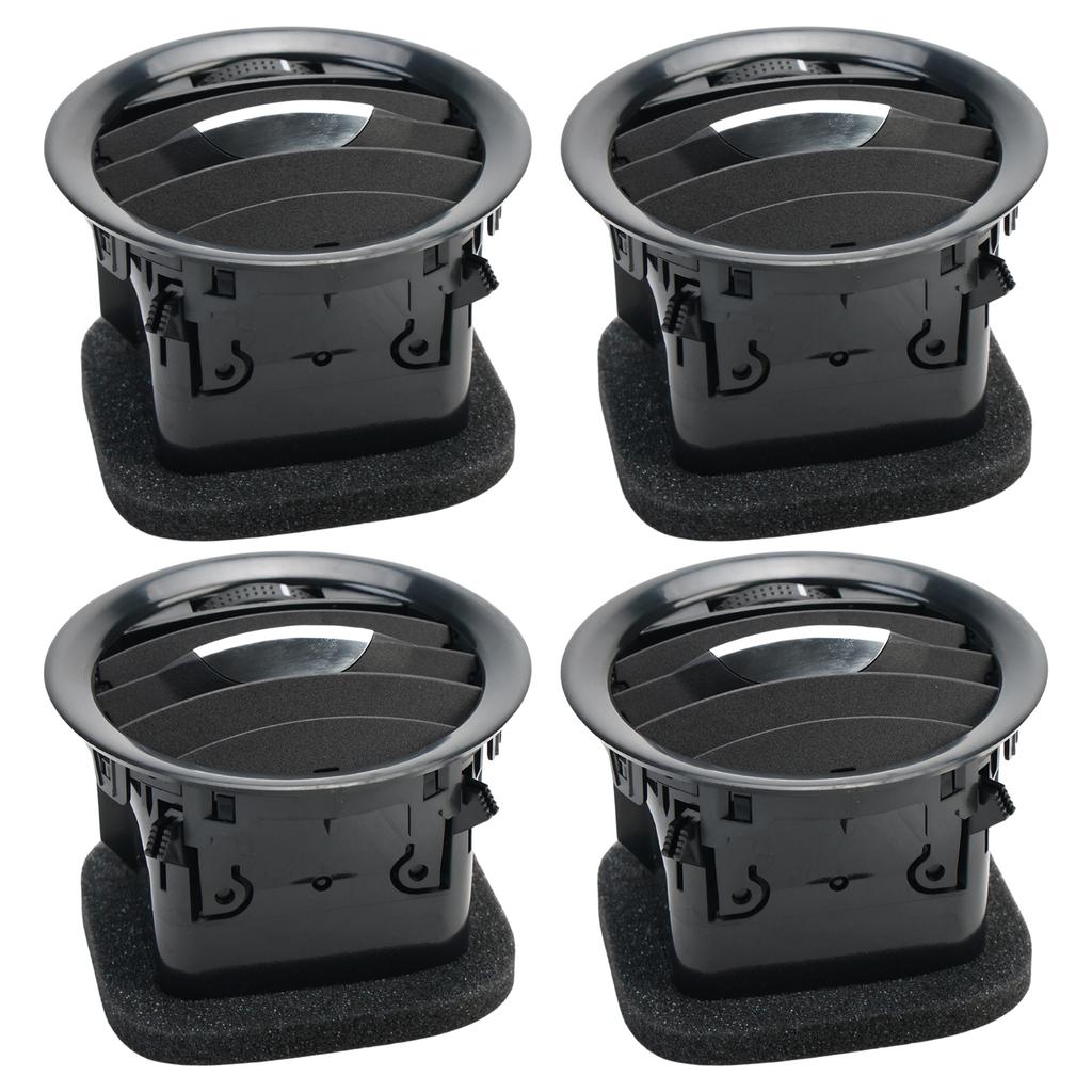 4 шт. Решетка вентиляционного отверстия кондиционера для Vauxhall ADAM Corsa D, крышка вентиляционного отверстия кондиционера 13417363 (Черный глянец)