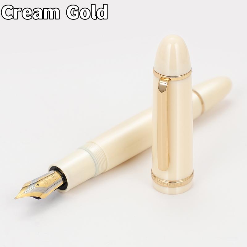 Jinhao X159 акриловая перьевая ручка золотого и серебряного цвета с зажимом Iraurita, тонкое перо для написания подписи
