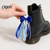 Boot Charm with Loop 2Pcs Ribbon Bow for Cowgirl Boots, Women Satin Western Decorations Hanging Ring, Universal Decoration Accessories