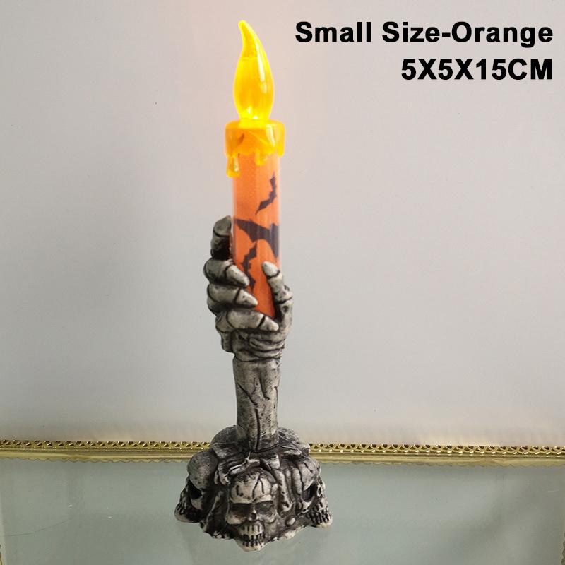 Halloween Skull Candlestick Led Light Skull Ghost Hand Flameless Candle Light Party Bar Decoration Halloween