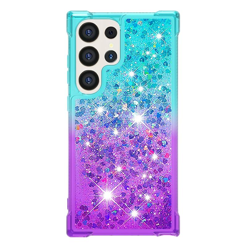 Для чехла Galaxy S24 Ultra Мультяшный расписной чехол с жидким песком для Samsung Galaxy S23 S 24 Ultra S24 Plus Чехол для телефона Фунда