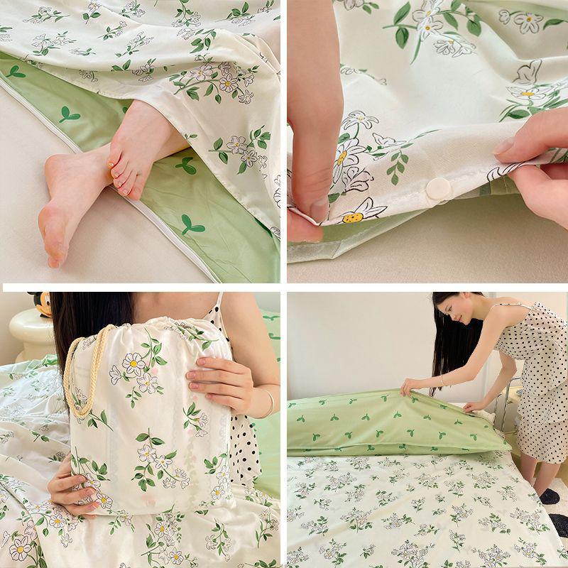 Class A 100% Cotton Anti-Fouling Travel Sleeping Bag for Adults - Portable & Pure Cotton, Ideal for Business Trips & Train Travel